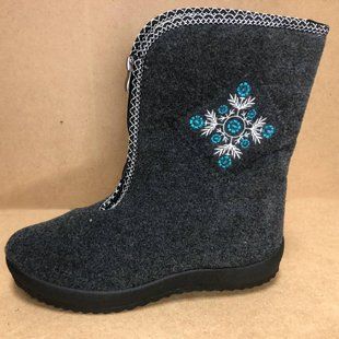 Жіночі чоботи 39р 25см. Хутряні, високі, утеплені, Теплі капці чуні, Суконні зимові бурки ws84154-1 фото