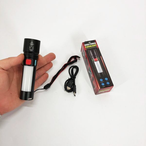 Пошуковий ліхтар із зумом білого та червоного світла USB-C зарядка ws56935 фото