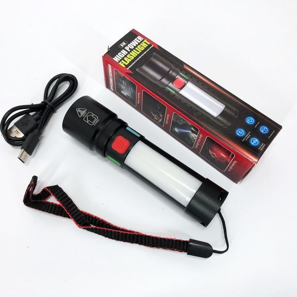 Пошуковий ліхтар із зумом білого та червоного світла USB-C зарядка ws56935 фото