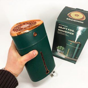 Ультразвуковий зволожувач повітря для дітей з підсвічуванням Heavy Fog Humidifier, Зволожувач міні. Зелений ws99931-1 фото