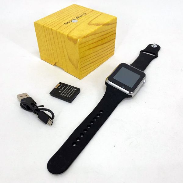 Смарт-годинник Smart Watch A1 розумний електронний зі слотом під sim-карту + карту пам'яті micro-sd. Колір: срібний ws73332-3 фото