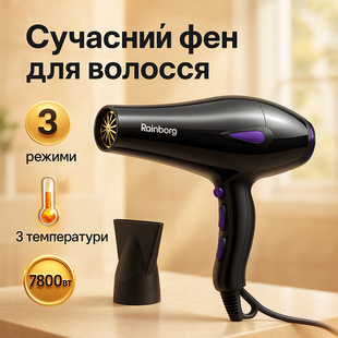 Фен Rainberg RB-2209 7800Вт ws31551 фото
