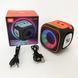 Портативна Bluetooth колонка TG359 7W з підсвічуванням RGB, акумуляторна колонка для музики. Колір: зелений ws92211 фото 6