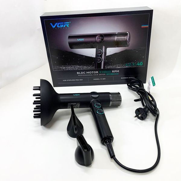 Фен професійний VGR V-401 BLACK ws29827-1 фото