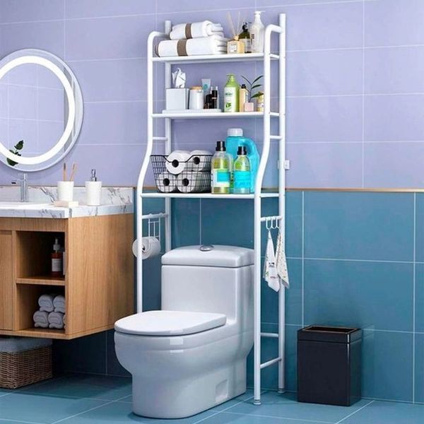 Полиця стелаж у ванну кімнату над унітазом Toilet Rack етажерка у ванну стелаж у туалет ws13986 фото