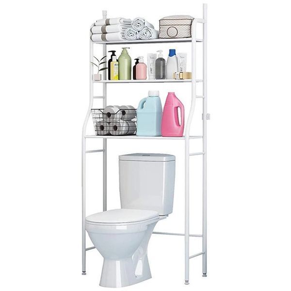 Полиця стелаж у ванну кімнату над унітазом Toilet Rack етажерка у ванну стелаж у туалет ws13986 фото