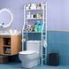 Полиця стелаж у ванну кімнату над унітазом Toilet Rack етажерка у ванну стелаж у туалет ws13986 фото 2