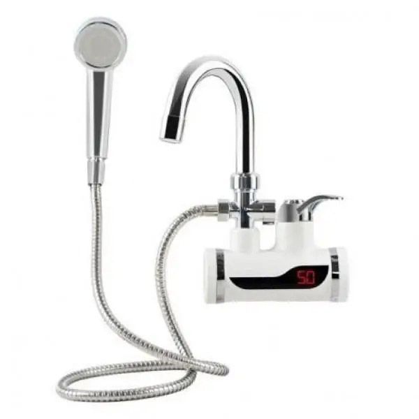 Міні бойлер водонагрівач душ з бічним підключенням Water Heater MP 5208 ws26237 фото