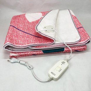 Електропростирадло електричне простирадло з підігрівом Electric Blanket 170х150см серця ws57791 фото