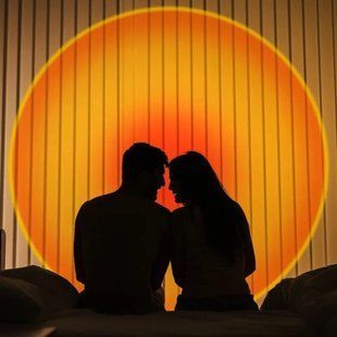 Лампа Атмосферна Проекційний Світильник ЗАМОВЛЕННЯ Atmosphere Sunset Lamp ефект веселки, Лампа ефект сонця ws25817 фото