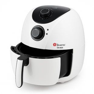 Аерофритниця Мультипіч Аерогриль Domotec MS-3220 1300Вт 4.5л Безмасляна з Таймером White ws38218-1 фото