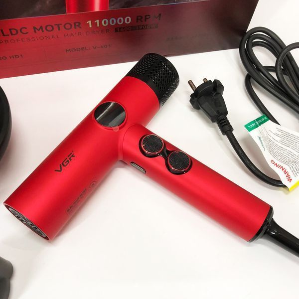 Фен професійний VGR V-401 RED ws29827 фото