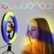 Кільцева світлодіодна лампа RGB LED RING MJ20 20 см із тримачем телефону ws72796-1 фото 5