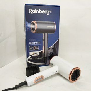Фен стайлер Rainberg RB-2260 для волосся 3 швидкості 3 режими температури іонізація 1500Вт White ws74789 фото