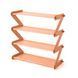 Полиця для взуття органайзер компактний стійка складана Shoe Rack YH 8802 4 полиці. Колір: помаранчевий ws32739-5 фото 2