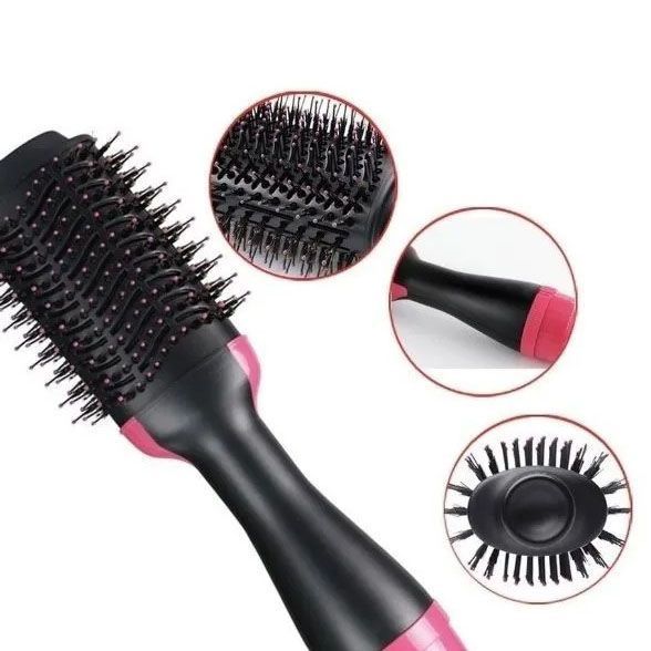 Фен Щітка гребінець 3в1 One step Hair Dryer 1000 Вт 3 режими випрямляч для укладання волосся стайлер з функцією іонізації ws38113 фото