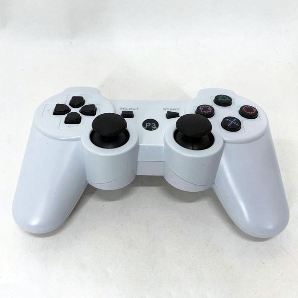 Бездротовий ігровий геймпад Doubleshock PS3/PC акумуляторний джойстик з функцією вібрації. Колір: білий ws52595-1 фото