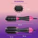 Фен Щітка гребінець 3в1 One step Hair Dryer 1000 Вт 3 режими випрямляч для укладання волосся стайлер з функцією іонізації ws38113 фото 8
